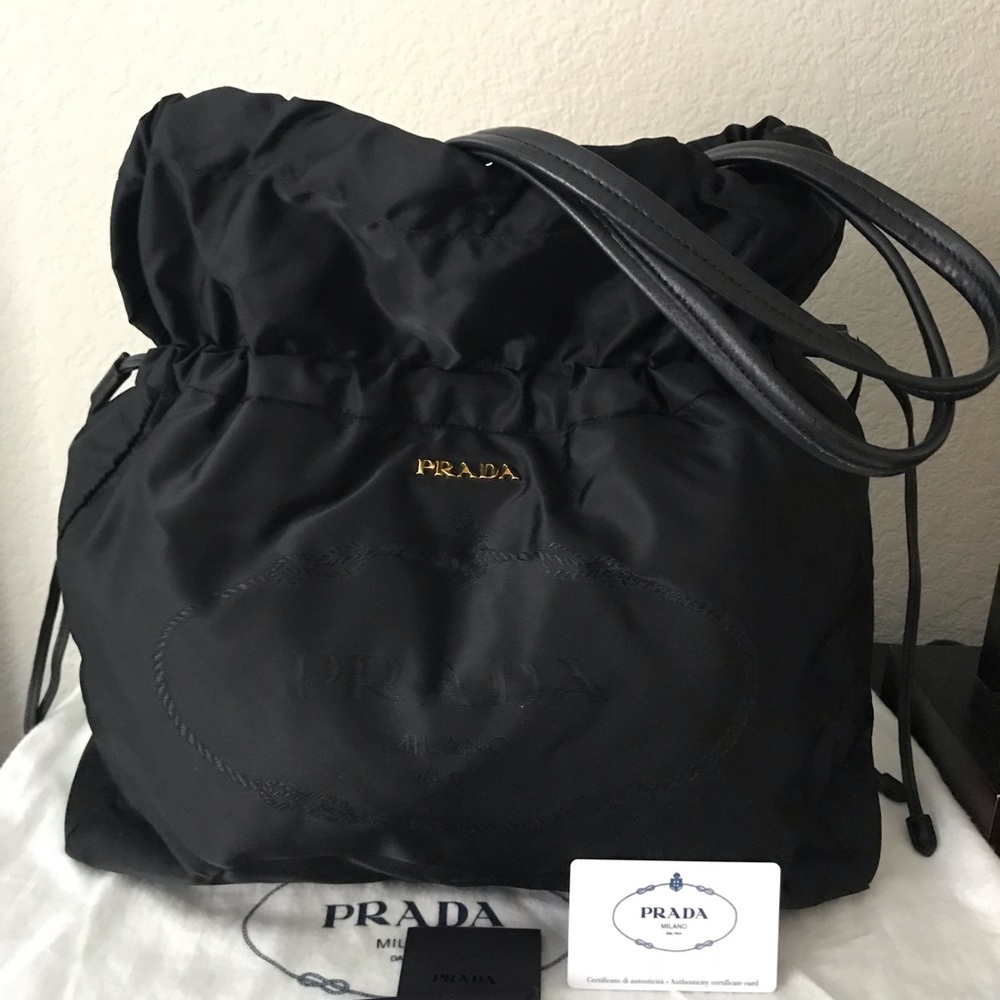 ❌SOLD❌ Prada nylon drawstring tote